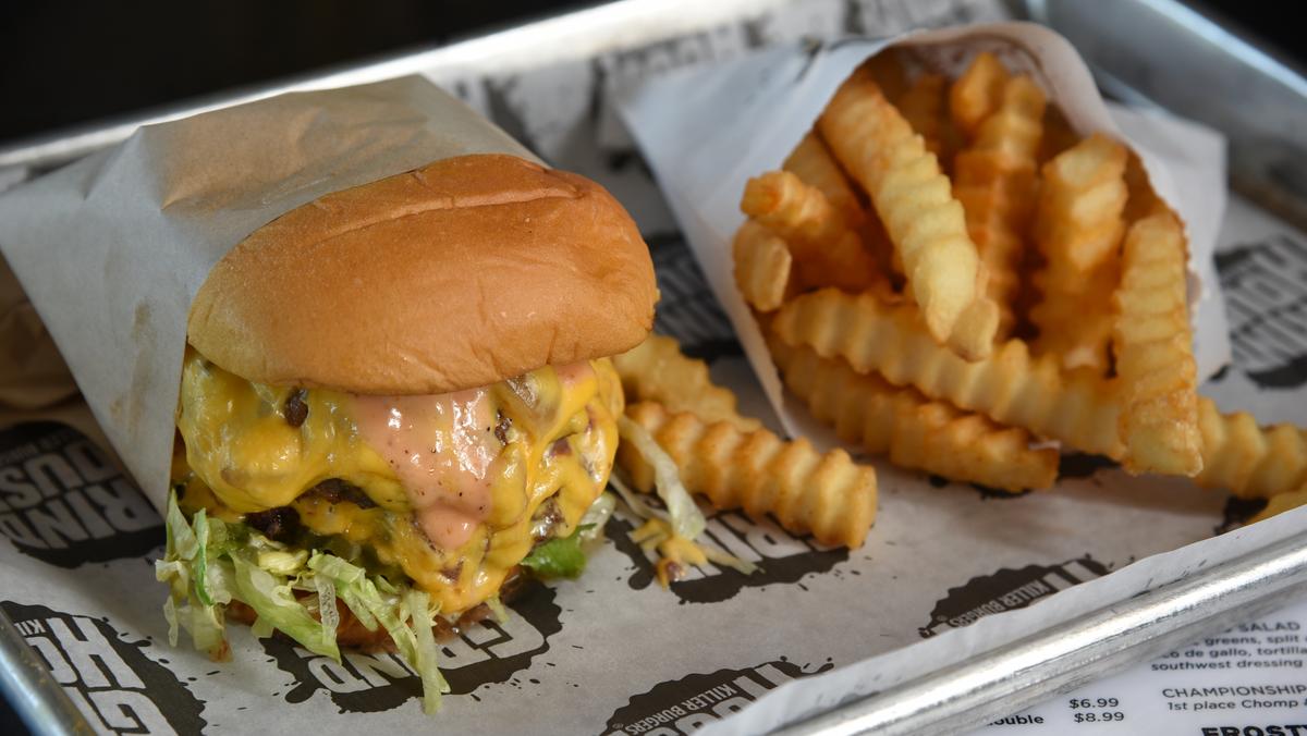 Grindhouse Killer Burgers signature dishes Grindhouse Style BurgerApache Style BurgerDixie Style BurgerBoozy Milkshakes